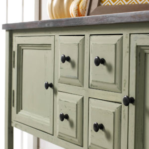 Painted Buffet Table with Chalk Finish